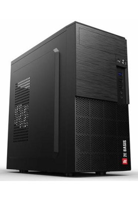 Корпус 2E BASIS Black, БП 400 Вт, Mini Tower, для Micro ATX / Mini ITX, 2xUSB 2.0, 1xUSB 3.0 (2E-RD8603U-400)