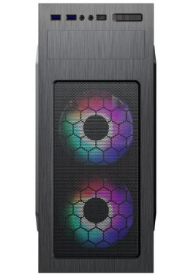 Корпус GameMax MT525-2U3TYC Black, 500 Вт, Mid Tower, ATX / Micro ATX / Mini ITX, 2хUSB 3.0, Type-C, 3x120 мм, 425х200х417 мм (MT525-2U3TYC-500B)