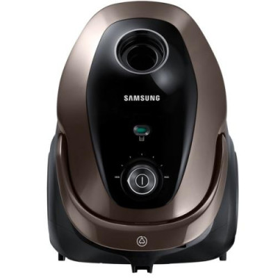 Пилосос Samsung VC07M25M9WD/UK, Black/Brown, 750W, мішковий, сухе прибирання, об'єм 2.5л, телескопічна трубка, турбощітка, підлога килим, для ламінату/паркету/плитки