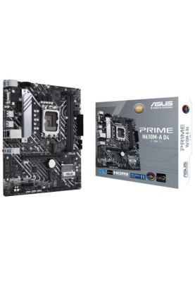 Мат.плата LGA1700, Asus PRIME H610M-A D4-CSM, H610, 2xDDR4, Int.Video(CPU), 4xSATA3, 2xM.2, 1xPCI-E 16x 4.0, 1xPCI-E 1x 3.0, 1xM.2 (Key E), ALC997, I225V, 3xUSB3.2/6xUSB2.0, VGA/HDMI/DP, MicroATX