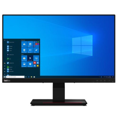 Монітор 23.8" Lenovo ThinkVision T24t-20, Black, IPS, 1920x1080 (16:9), 60 Гц, 4 мс, 300 кд/м², 1000:1, 178°/178°, HDMI/DP/Type-C, 4xUSB 3.2, 99% sRGB (62C5GAT1UA)