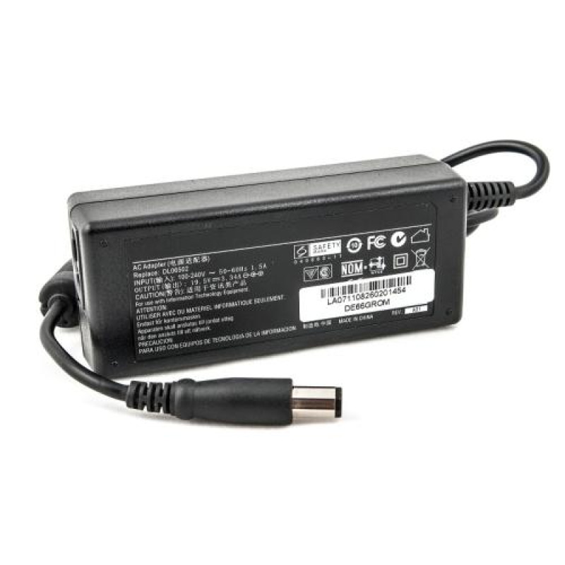 Блок живлення PowerPlant для ноутбуків DELL 19.5V, 3.34A, 65W, 7.4x5.0 (DE65GROM)