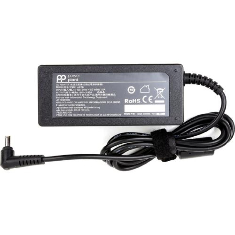 Блок живлення PowerPlant для ноутбуків Acer 19V, 3.24A, 65W, 5.5x1.7 (AC65F5517)