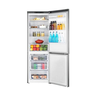 Холодильник Samsung RB33J3000SA/UA, Silver, двокамерний, нижня мор. камера, No Frost, загальний об'єм 350L, корисний об'єм 230L/98L, A+, 185x67.5x59.5 см