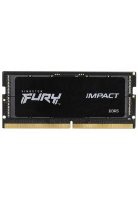 Пам'ять SO-DIMM, DDR5, 16Gb, 4800 MHz, Kingston Fury Impact, 1.1V, CL38 (KF548S38IB-16)