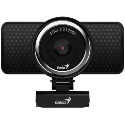 Веб-камера Genius ECam 8000, Black, 1920x1080/30 fps, мікрофон, фіксований фокус, обертання на 360°, USB (32200001406)