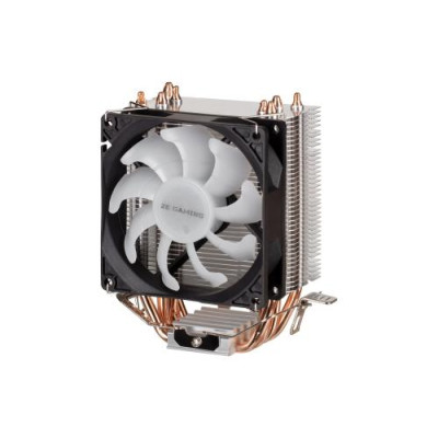 Кулер для процесора 2E Gaming Air Cool AC90D4, алюміній та мідні теплові трубки, 1x90 мм PWM, для Intel 115x/1200/1700, AMD AMx/FMx, до 130 Вт (2E-AC90D4)