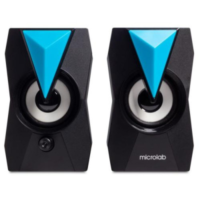 Колонки 2.0 Microlab B22, Black, 2 x 3 Вт, пластиковий корпус, RGB-підсвічування, живлення від USB