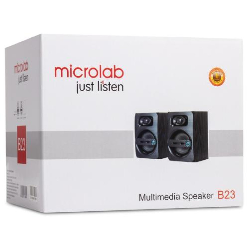 Колонки 2.0 Microlab B23, Black, 2 x 3 Вт, МДФ / пластик, живлення від USB