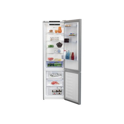 Холодильник Beko RCNA406I35XB, Grey, двокамерний, загальний об'єм 388L, корисний об'єм 253L/109L, NeoFrost, клас енергоспоживання А++, внутрішній дисплей, 202.5x59.5x67 см