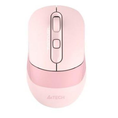 Миша A4Tech Fstyler FB10C, Pink, USB, бездротова, оптична, BT+RF (Combo), 1200/1600/2000/2400 dpi, 125 Hz, 4 кнопки, вбудований Li аккумулятор