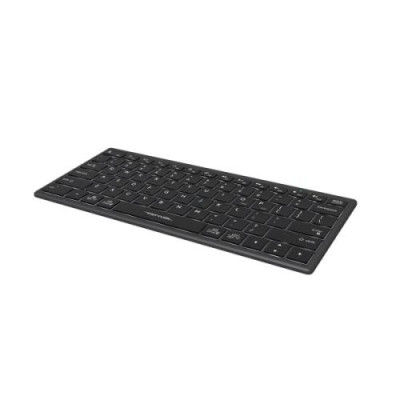 Клавіатура A4Tech FX61 "Fstyler", Black/Grey, USB, біле LED підсвічування, компактна, ультратонка, перемикачі Scissor, 12 мультимедійних кнопок, захист від бризок, 1.5 м, UA/RU/US