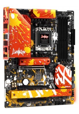 Материнська плата AM5 ASRock B650 LiveMixer, B650, 4xDDR5, Int.Video (CPU), 2xSATA3, 3xM.2, 3xPCI-E 4.0 16x, 1xM.2 (Key E), ALC897, RTL8125BG, 10xUSB3.2/12xUSB2.0, HDMI/DP, CrossFire, ATX