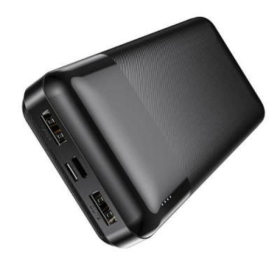 Універсальна мобільна батарея 20000 mAh, Hoco J72A "Easy Travel", Black, 2xUSB, LED індикатор заряду