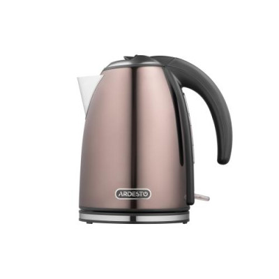 Електрочайник Ardesto EKL-F340BRZ, Bronze, 2200 Вт, 1.7 л, дисковий, індикатор роботи, корпус пластик/метал, захист від перегріву та автоматичне відключення при відсутності води
