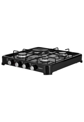 Настільна плита Ardesto CTC-NS5015B, Black, комбінована, 4 конфорки, емаль, поворотні перемикачі, 10.5x52x52 см