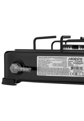Настільна плита Ardesto CTC-NS5015B, Black, комбінована, 4 конфорки, емаль, поворотні перемикачі, 10.5x52x52 см