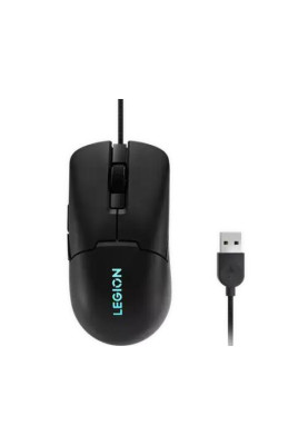 Миша Lenovo Legion M300s, Black, USB, оптична, до 8000 dpi, RGB підсвічування, 8 програмованіих кнопок, 1.8 м (GY51H47350)