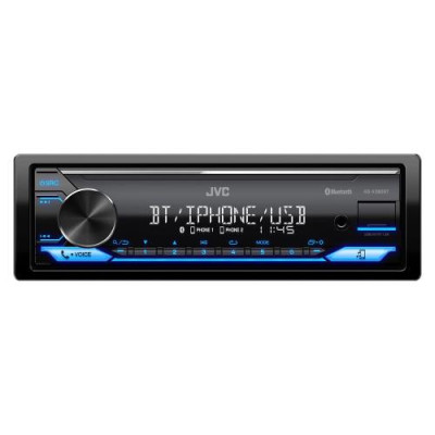 Автомагнітола JVC KD-X382BT USB, Bluetooth, 1 Din, підсвічування Blue