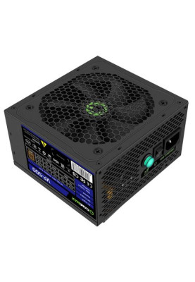 Блок живлення 500 Вт, GameMax VP-500, Black, 80+ Bronze, Active PFC, 12 см, 3xMolex / 4xSATA / 1x2+6-pin / 1x4+4-pin / 1x20+4-pin, захист OVP / UVP / OCP / OLP / OPP / SCP