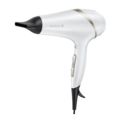 Фен Remington AC8901 Hydraluxe, White, 2300W, 3 режими, 2 швидкості, подача холодного повітря, 2 насадки-концентратори, насадка-дифузор