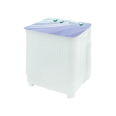 Пральна машина напівавтоматична Liberton LWM-5502 PUMP, White/Blue, з 2 барабанами, завантаження 5.5 кг, 3 режими, 1350 об/хв, клас енергоспоживання А, 68х38х74 см