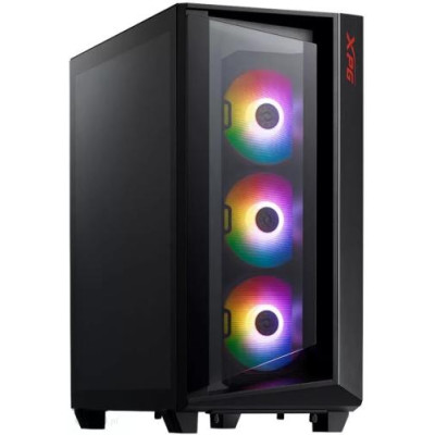 Корпус ADATA XPG CRUISER Black, без БЖ, Mid Tower, для EATX / ATX / Micro-ATX / Mini-ITX / CEB / EEB, 3x120 мм XPG VENTO ARGB, VGA до 380 мм / CPU до 170 мм, бічна панель із загартованого скла 4 мм (CRUISERST-BKCWW)