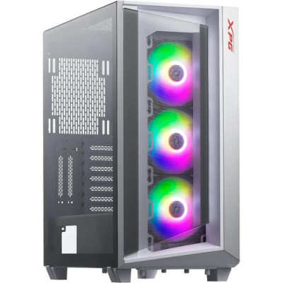 Корпус ADATA XPG CRUISER White, без БЖ, Mid Tower, для EATX / ATX / Micro-ATX / Mini-ITX / CEB / EEB, 3x120 мм XPG VENTO ARGB, VGA до 380 мм / CPU до 170 мм, бічна панель із загартованого скла 4 мм (CRUISERST-WHCWW)