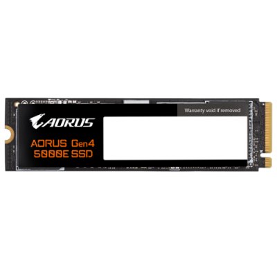 Твердотільний накопичувач SSD 500Gb, Gigabyte AORUS Gen4 5000E, PCI-E 4.0 x4, M.2 2280, 3D TLC, 5000/3800 МБ/с (AG450E500G-G)