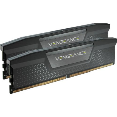 Пам'ять 16Gb x 2 (32Gb Kit) DDR5, 5200 MHz, Corsair Vengeance, Black, 40-40-40-77, 1.25V, з радіатором (CMK32GX5M2B5200C40)