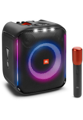 Колонка портативна JBL Partybox Encore, Black, 100 Вт, Bluetooth, полікарбонат/метал, керування зверху, мікрофон, IPX4 (JBLPBENCORE1MICEP)