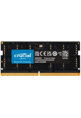 Пам'ять SO-DIMM, DDR5, 16Gb, 5600 MHz, Crucial, 1.1V, CL46 (CT16G56C46S5)