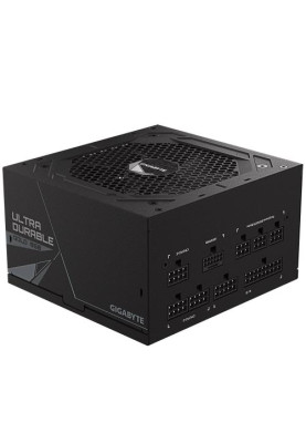 Блок живлення 850 Вт, Gigabyte UD850GM PG5, Black, модульний, 80+ Gold, 120 мм, 4xMolex / 8xSATA / 4x6+2-pin / 1x16-pin / 2x4+4-pin / 1x20+4-pin, захист OVP / OPP / SCP / UVP / OCP / OTP (GP-UD850GM PG5)
