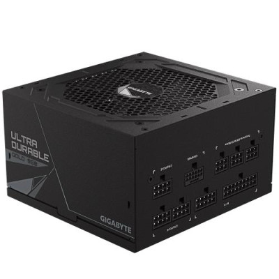 Блок живлення 850 Вт, Gigabyte UD850GM PG5, Black, модульний, 80+ Gold, 120 мм, 4xMolex/8xSATA/4x6+2-pin/1x16-pin/2x4+4-pin/1x20+4-pin, захист OVP/OPP (GP-UD850GM PG5)