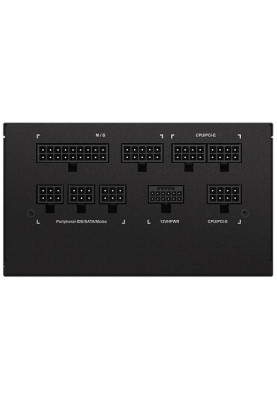 Блок живлення 850 Вт, Gigabyte UD850GM PG5, Black, модульний, 80+ Gold, 120 мм, 4xMolex / 8xSATA / 4x6+2-pin / 1x16-pin / 2x4+4-pin / 1x20+4-pin, захист OVP / OPP / SCP / UVP / OCP / OTP (GP-UD850GM PG5)
