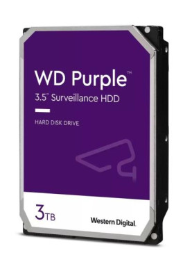 Жорсткий диск 3.5" 3Tb Western Digital Purple, SATA3, 256Mb, 5400 rpm (WD33PURZ)