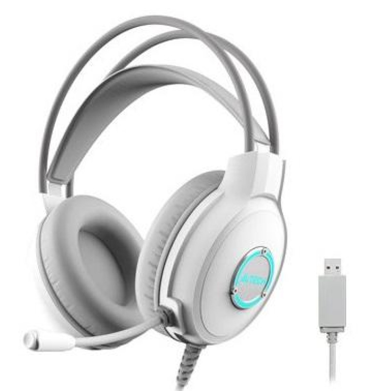 Навушники A4Tech Fstyler FH300U White, мікрофон, USB, накладні, кабель 2.0 м