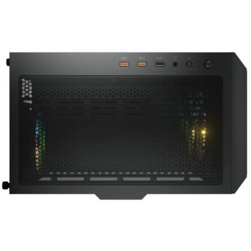 Корпус Cougar Duoface RGB Black, без БЖ, ATX / Micro ATX / Mini ITX, USB 3.0 x2, USB 2.0 x1, RGB підсвічування, 2x140 ARGB, 1x120 ARGB, загартоване скло, 230x491x386 мм