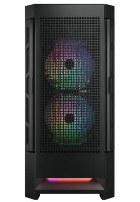 Корпус Cougar Duoface RGB Black, без БЖ, ATX / Micro ATX / Mini ITX, USB 3.0 x2, USB 2.0 x1, RGB підсвічування, 2x140 ARGB, 1x120 ARGB, загартоване скло, 230x491x386 мм