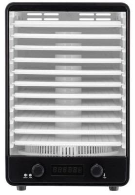 Сушарка овочів та фруктів Ardesto FDB-1138, White, 550W, керування механічне з відображенням режимів на дисплеї, 10 лотків + 1 решітка, таймер 1-48год, діаметр сушильного піддону 23см, діапазон температур 40-70°C, захист від перегріву