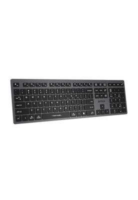 Клавіатура бездротовa A4tech FBX50C Grey, Bluetooth/2.4 ГГц, Fstyler Compact Size keyboard, USB, 300 мАгод