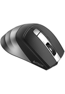 Миша A4Tech Fstyler FB35CS, Smoky Grey, USB, бездротова безшумна, оптична, BT+RF (Combo), 1200/1600/2000/2400 dpi, 125 Hz, 6 кнопок, вбудований Li акумулятор