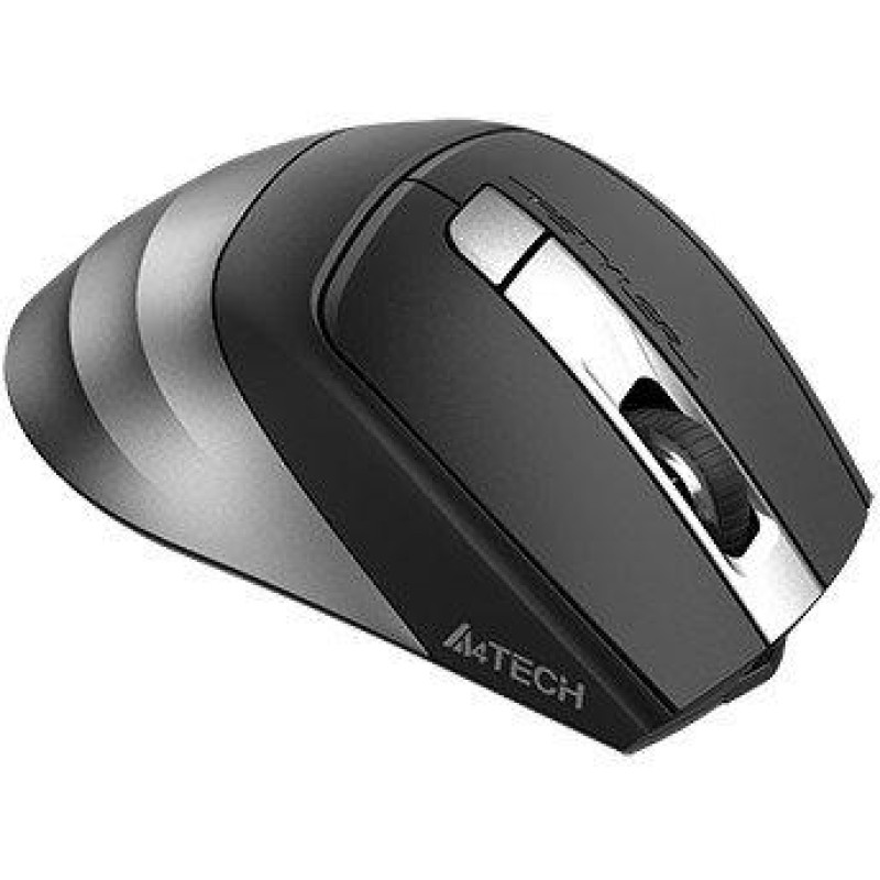 Миша A4Tech Fstyler FB35CS, Smoky Grey, USB, бездротова безшумна, оптична, BT+RF (Combo), 1200/1600/2000/2400 dpi, 125 Hz, 6 кнопок, вбудований Li акумулятор