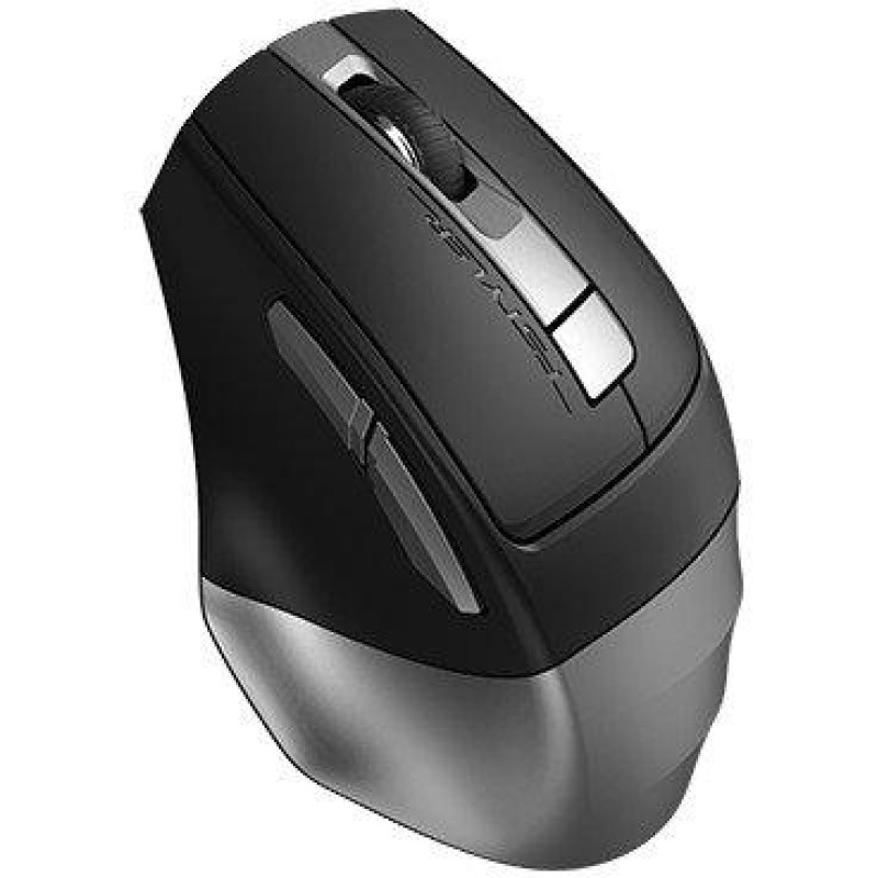 Миша A4Tech Fstyler FB35CS, Smoky Grey, USB, бездротова безшумна, оптична, BT+RF (Combo), 1200/1600/2000/2400 dpi, 125 Hz, 6 кнопок, вбудований Li акумулятор