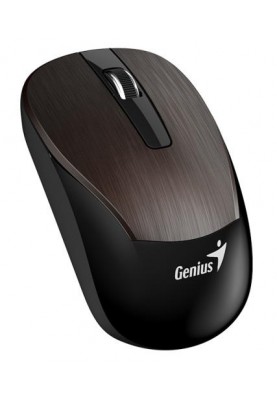 Миша бездротова Genius ECO-8015, Chocolate, USB 2.4 GHz, оптична (сенсор BlueEye), 800-1600 dpi, 3 конпки, NiMH акумулятор