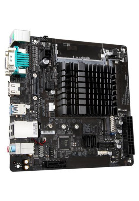 Мат.плата з процесором Gigabyte N4120I H, Celeron N4120 (4x1.1-2.6 GHz), 2xDDR4 SO-DIMM, UHD Graphics 600, 2xSATA3, 1xM.2, 1xPCI-E 1x 2.0, 1xM.2 (Key E), ALC887, RTL8111E, 4xUSB3.2/4xUSB2.0, VGA/HDMI, Mini-ITX
