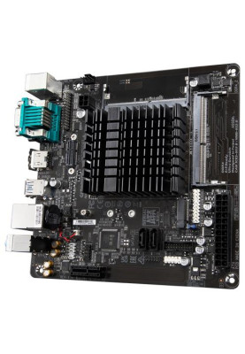 Мат.плата з процесором Gigabyte N4120I H, Celeron N4120 (4x1.1-2.6 GHz), 2xDDR4 SO-DIMM, UHD Graphics 600, 2xSATA3, 1xM.2, 1xPCI-E 1x 2.0, 1xM.2 (Key E), ALC887, RTL8111E, 4xUSB3.2/4xUSB2.0, VGA/HDMI, Mini-ITX