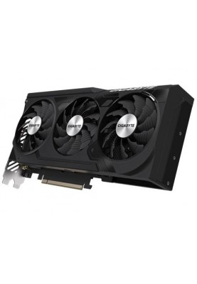 Відеокарта GeForce RTX 4070, Gigabyte, WINDFORCE OC, 12Gb GDDR6X, 192-bit, HDMI/3xDP, 2490/21000 MHz, 8-pin (GV-N4070WF3OC-12GD)