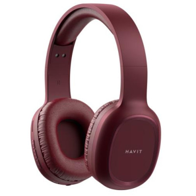 Навушники Havit HV-H2590BT PRO Red, Bluetooth V4.2, AUX, Micro SD Card, Fm, USB, 200mAh