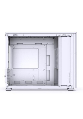 Корпус Jonsbo D31 MESH SCREEN, White, без БЖ, Mini Tower, для Micro ATX / DTX / Mini ITX, 8" TFT екран (1280x800, 60 Гц), CPU до 168 мм / VGA до 400 мм, бічна панель із загартованого скла